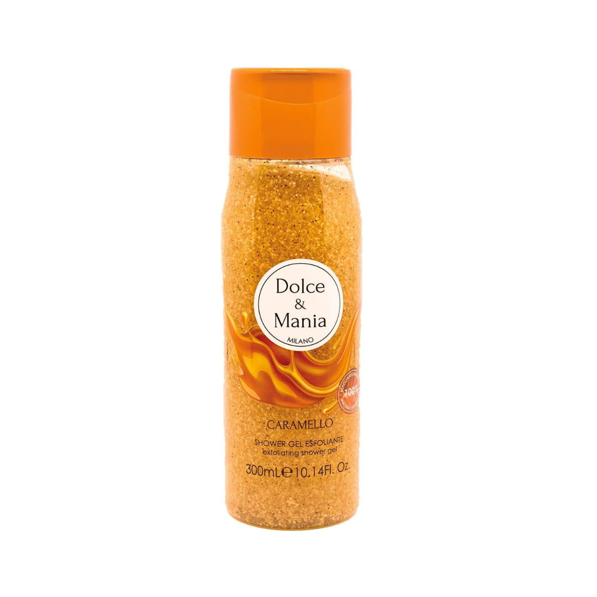 Dolce e Mania Gel Doccia Esfoliante con Fragranza di Caramello 300ml