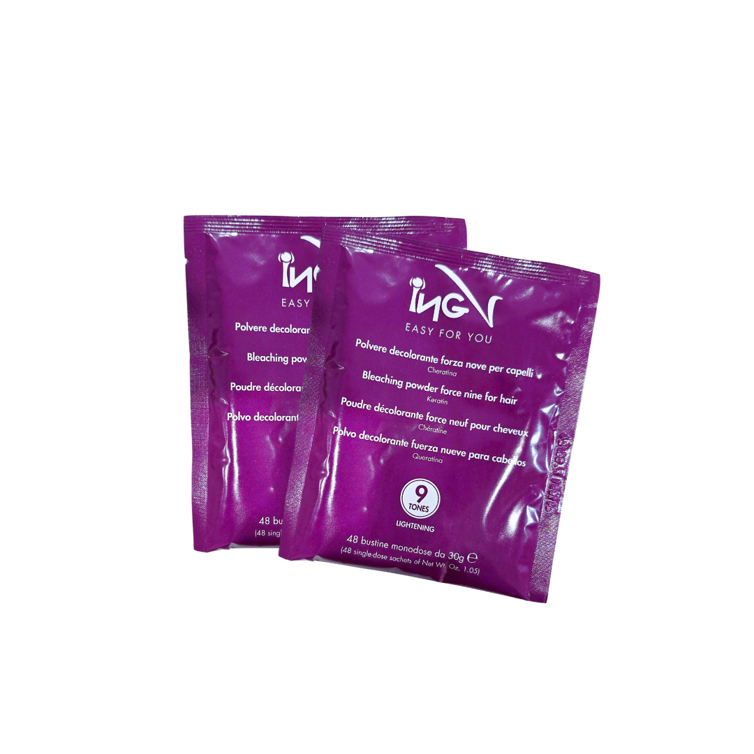 Polvere Decolorante 9 toni con cheratina - ING 30gr