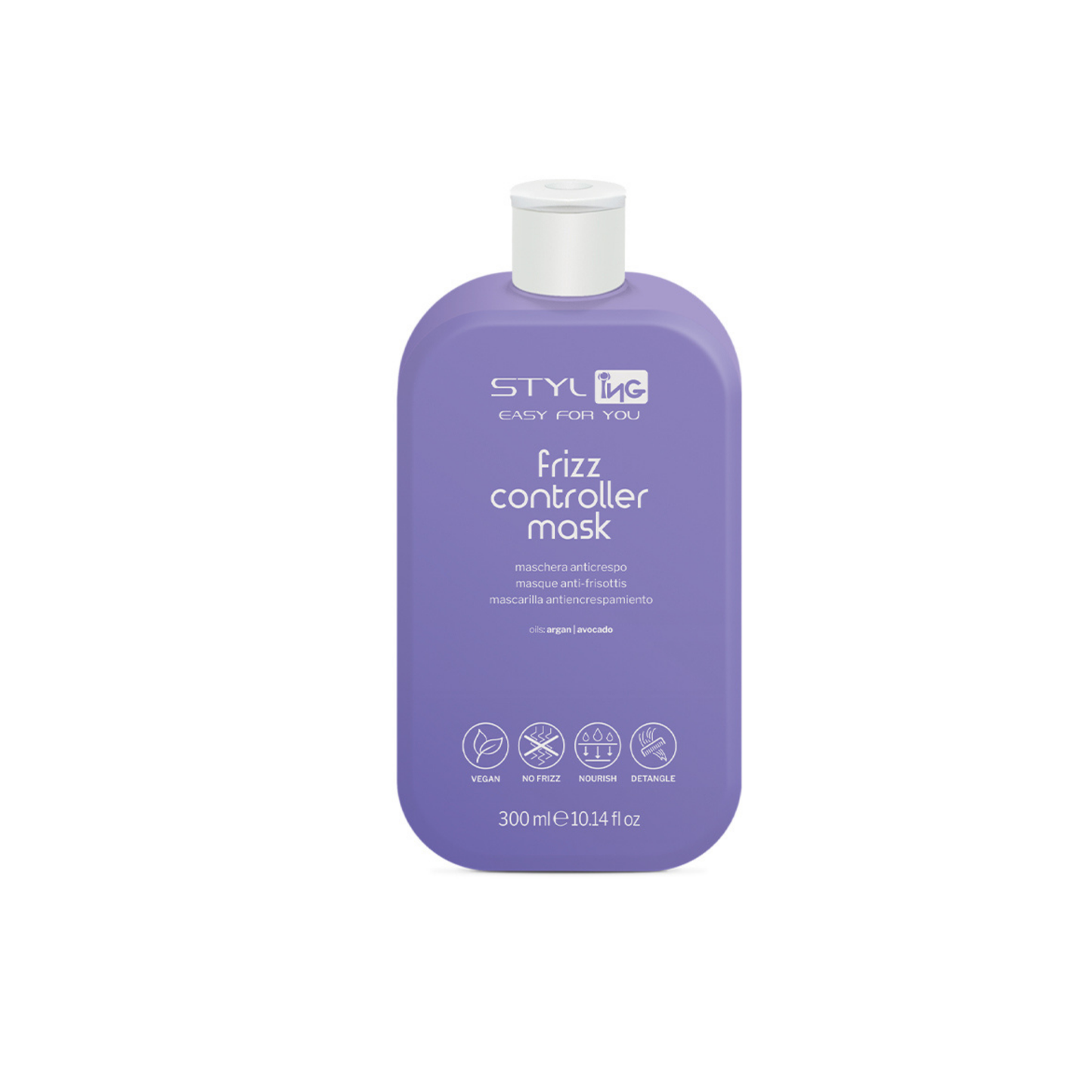 Maschera Anticrespo all'Olio di Argan e Avocado – Idratazione e Setosità 250ml