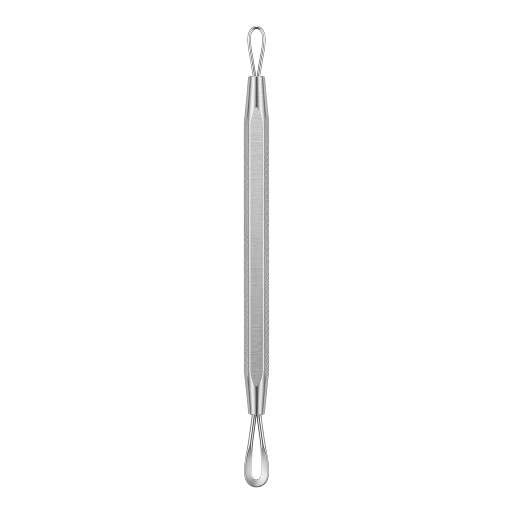 RBB Inox – Leva Comedoni Professionale in Acciaio Inossidabile a Doppia Punta