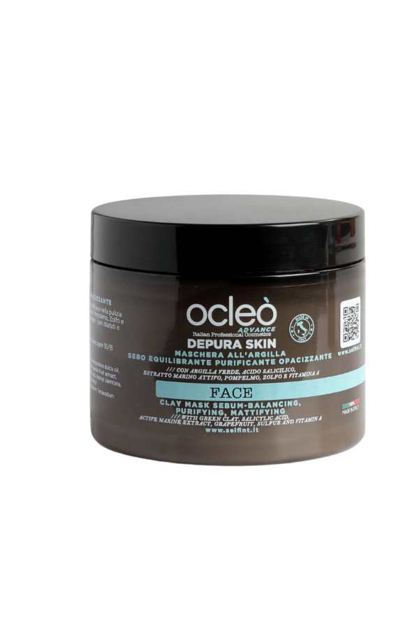Maschera All’argilla Sebo Equilibrante Purificante Opacizzante 500 ml