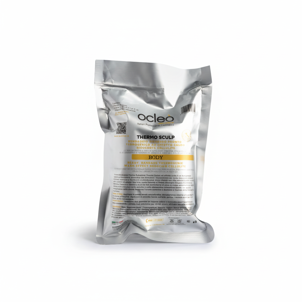 Bendaggio Pronto Termogenico ad Effetto Caldo – Riducente Cellulite 2 Bende Elastiche Imbibite di 200 Ml