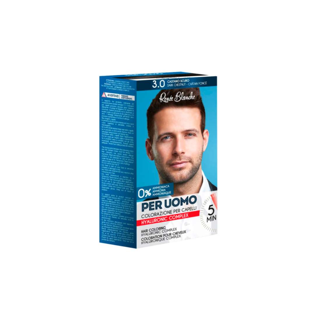 3.0 castano scuro per uomo