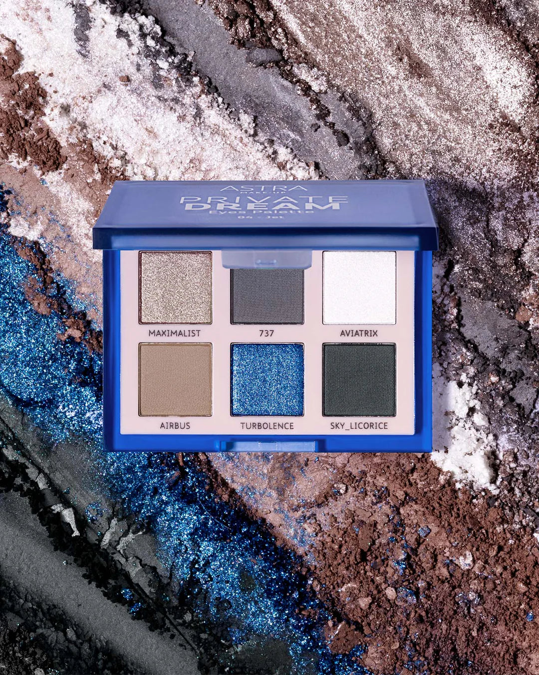 Astra PRIVATE DREAM EYES PALETTE - Palette Occhi 6 Ombretti in polvere n.4 jet