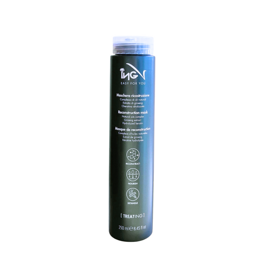 Maschera Ricostruzione Capelli – Oli Naturali, Ginseng e Cheratina Idrolizzata - ING 250ml