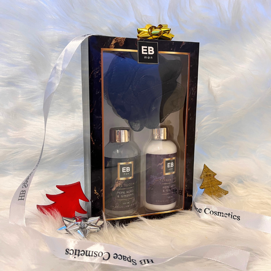 Set Regalo Uomo - Spugna + Gel Doccia + Crema Viso