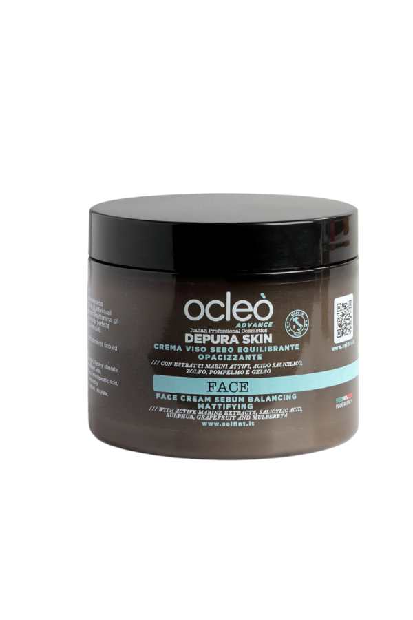 crema viso sebo equilibrante opacizzante ocleo 500ml