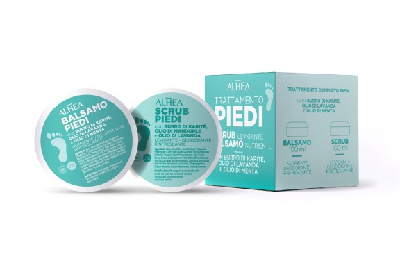 Alhea Kit Cura Piedi - Balsamo + Scrub