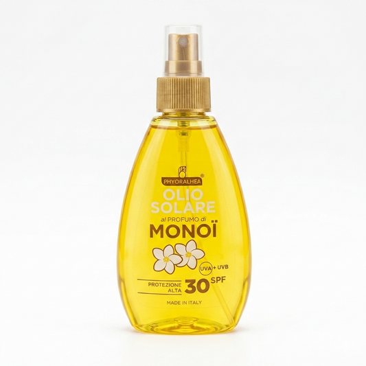 Olio di monoi abbronzante con protezione 30