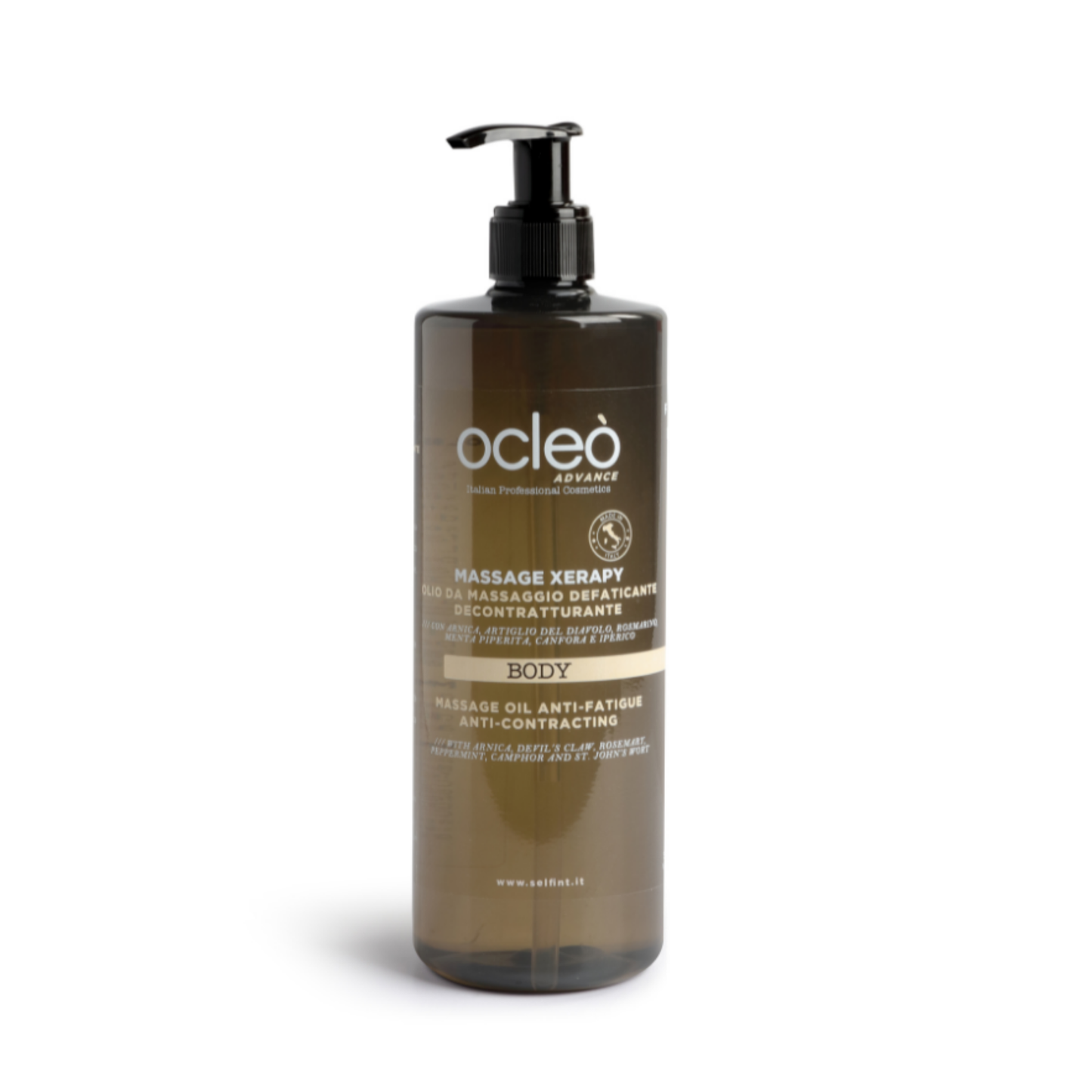 olio massaggio defaticante decontratturante 500ml