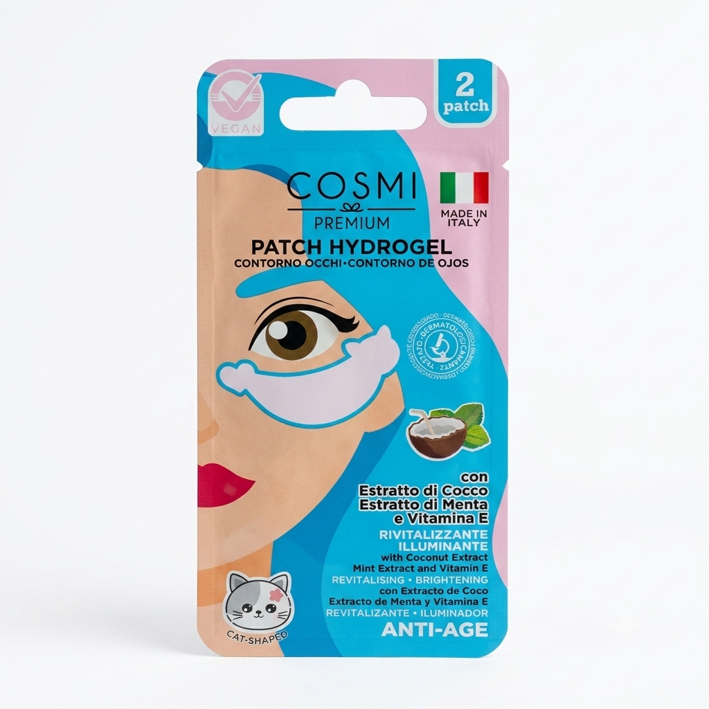 Cosmi Premium Patch Hydrogel Contorno Occhi – Rivitalizzante e Illuminante (2 Patch)
