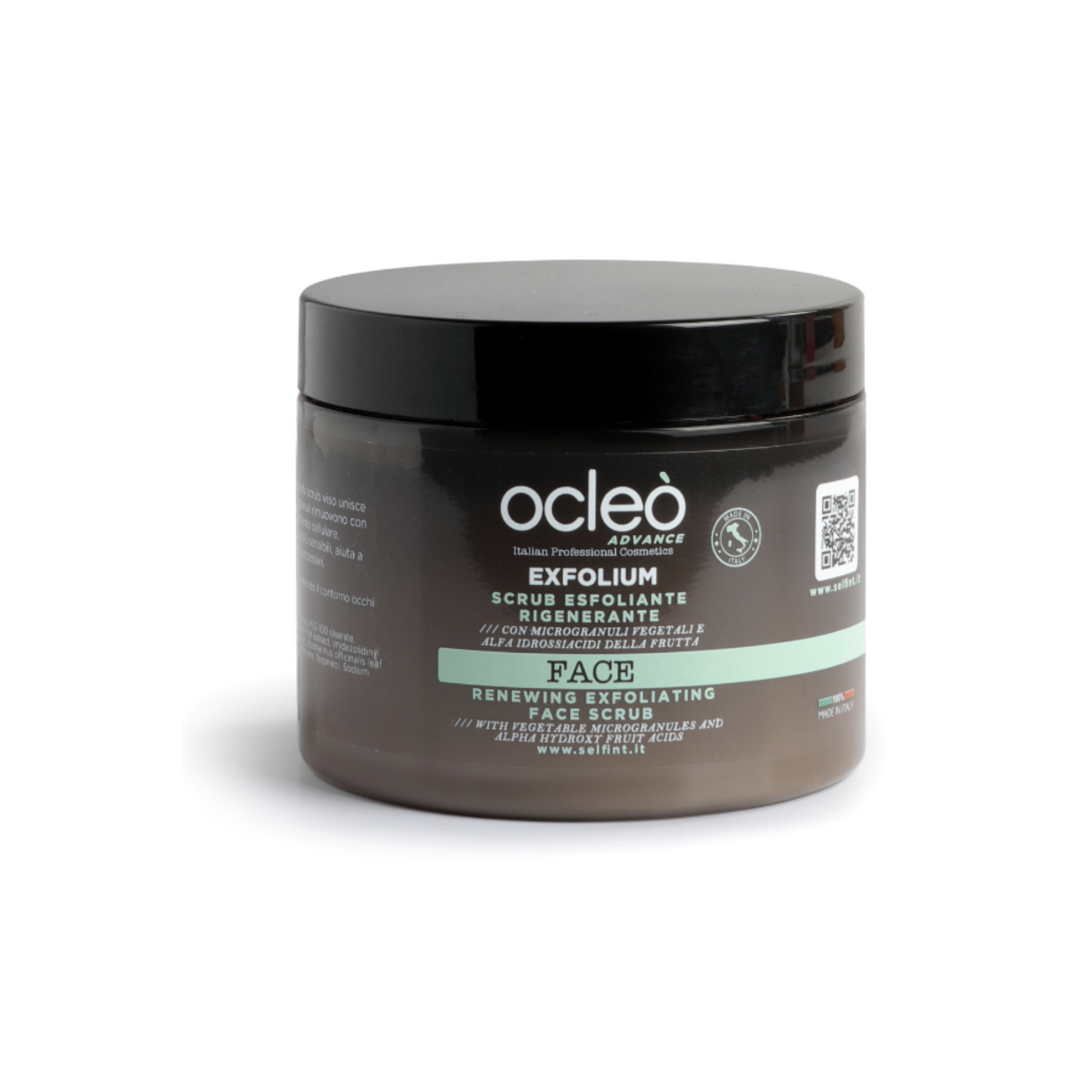 scrub rigenerante viso 500ml con acidi di frutta