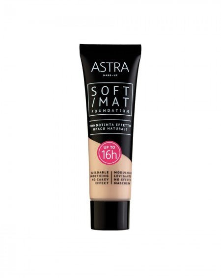 Astra Fondotinta Soft Mat Foundation - HBSpace Cosmetics