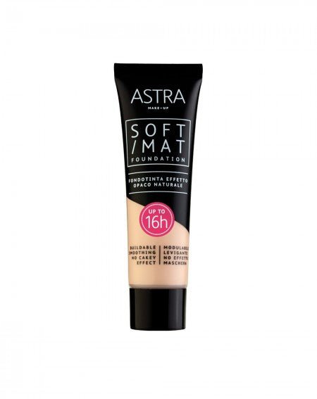 Astra Fondotinta Soft Mat Foundation - HBSpace Cosmetics