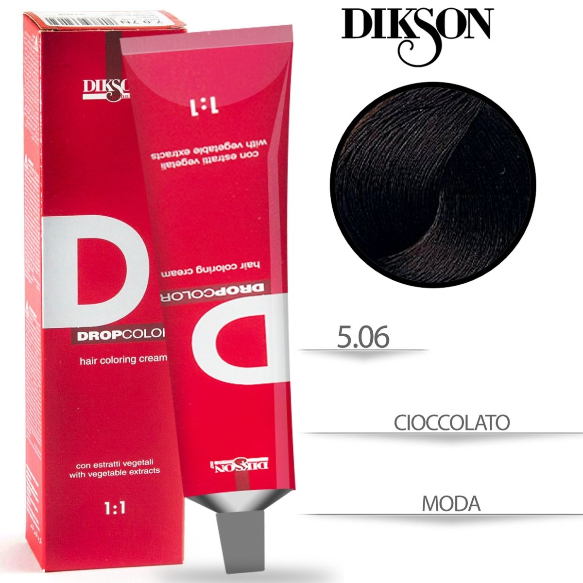 Dikson Drop Color Tinta per Capelli con estratti vegetali 1:1 100ml - HBSpace Cosmetics