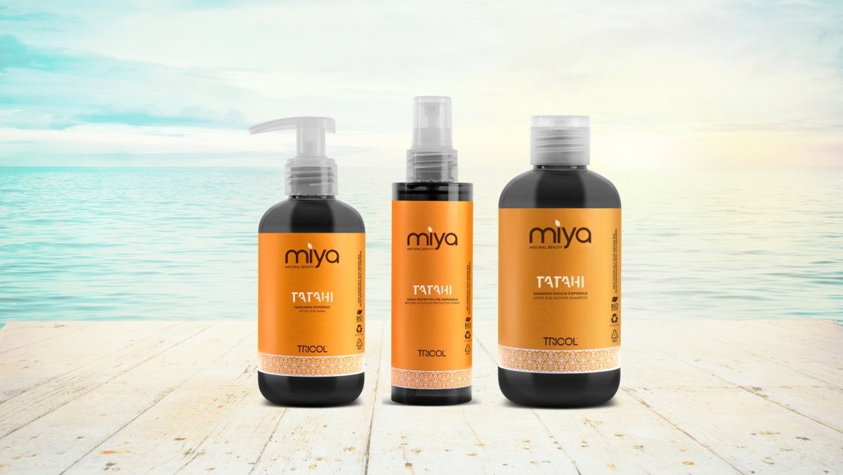 Miya Natural - Set 3 Pz TATAHI Shampoo, Maschera e Olio - HBSpace Cosmetics