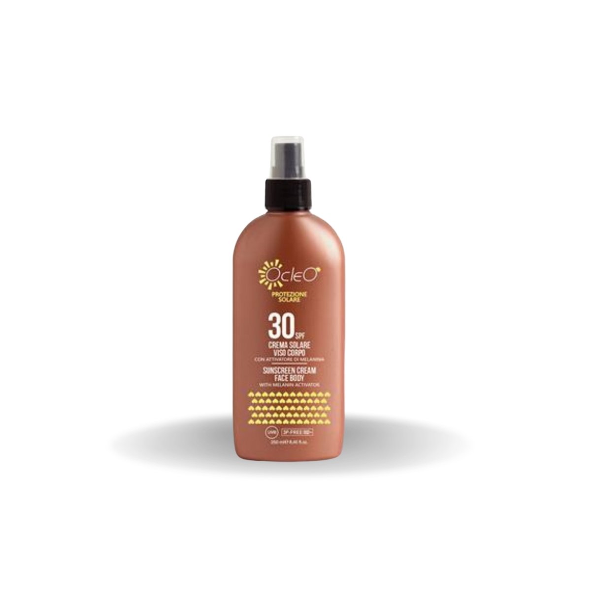 Ocleò Crema Solare Viso Corpo 30 SPF 250 ml - HBSpace Cosmetics