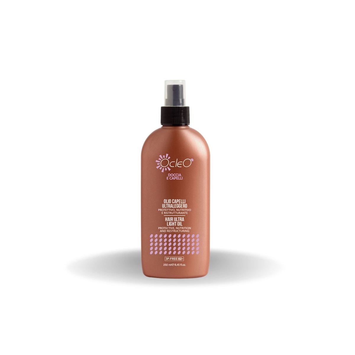 Ocleò Olio Capelli Ultraleggero 250 ml - HBSpace Cosmetics