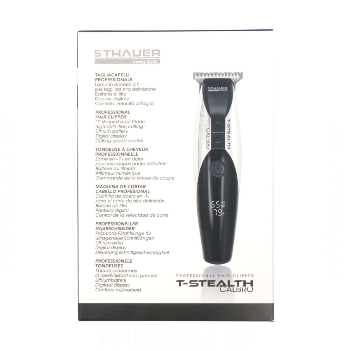 Sthauer Macchina Clipper Professionale T STEALTH - HBSpace Cosmetics