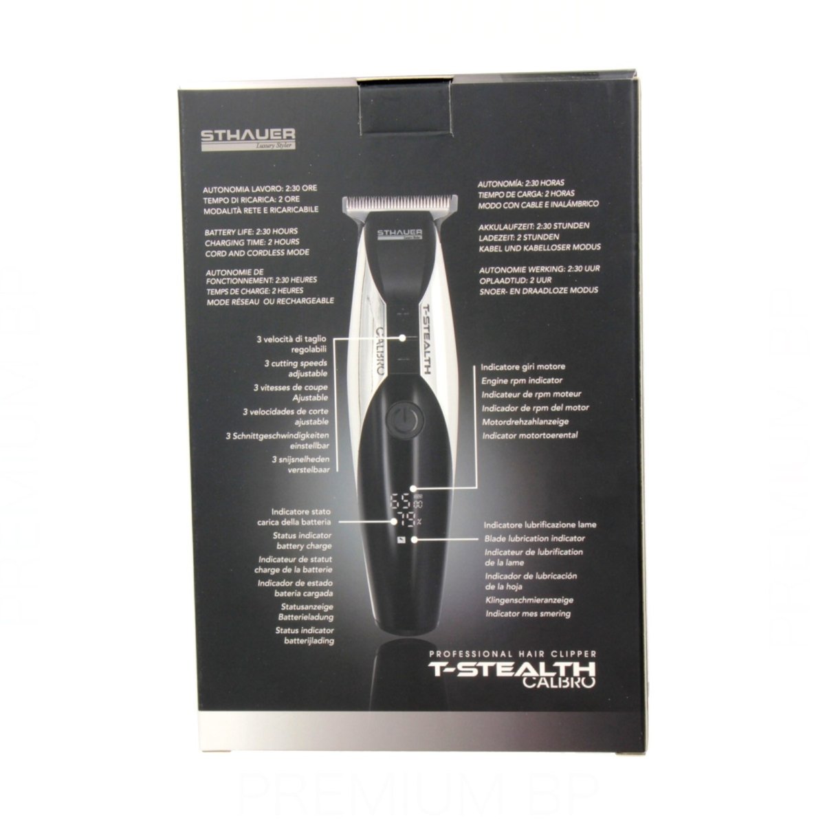 Sthauer Macchina Clipper Professionale T STEALTH - HBSpace Cosmetics